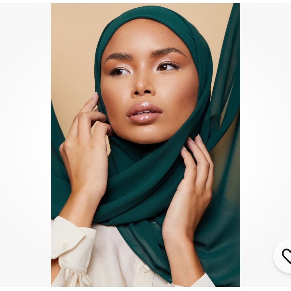 VOILE CHIC Premium Chiffon Forest Green Hijab Scarf For Women